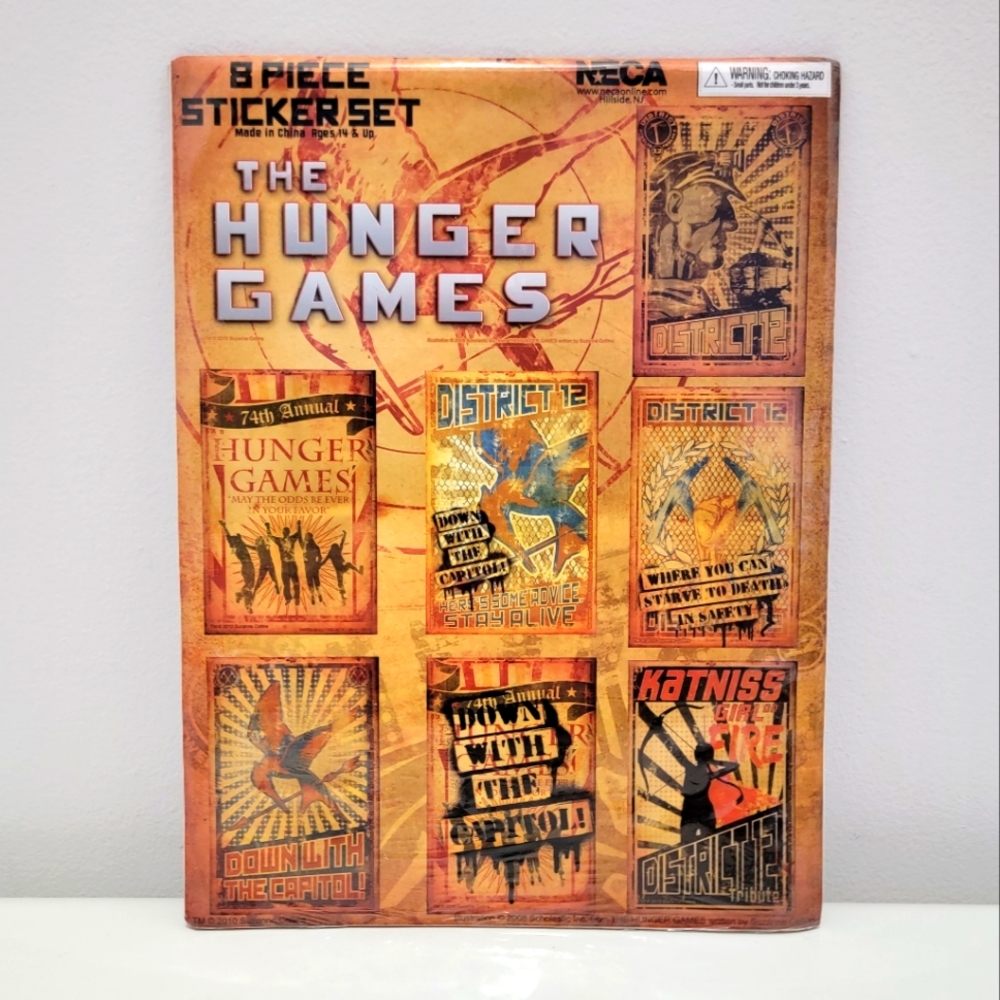 NECA Hunger Games 8 piece sticker set